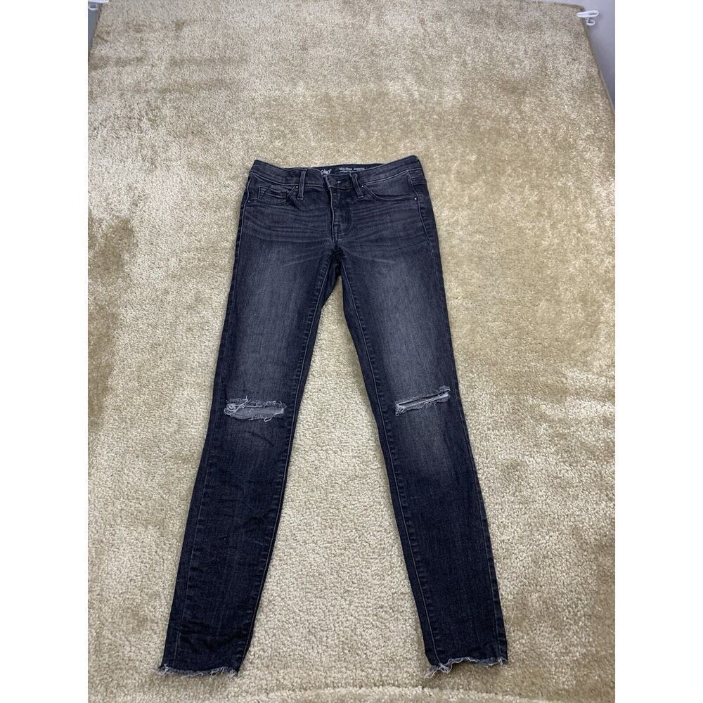Mossimo Jeans Size 0 / 25 Regular Distressed Denim Leggings Stretch Jeggings 869